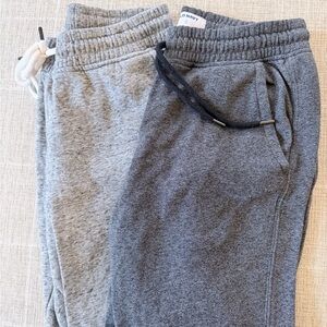2 pairs Old Navy Men’s Small light and dark  Gray Joggers